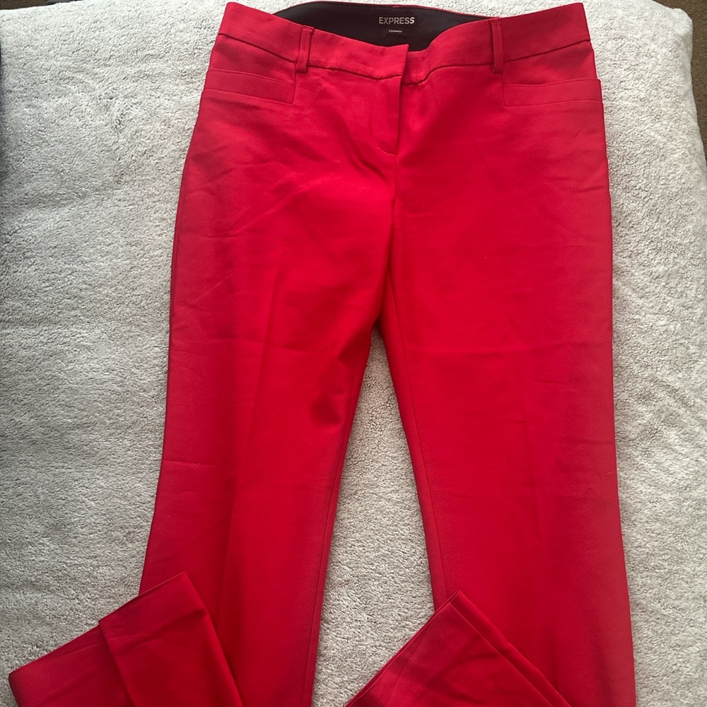 Express Red Columnist Pants